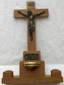 Antique Vintage Wood Crucifix Catholic Corpus Jesu