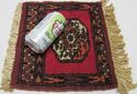 Small Antique Apprentice Piece Rug Carpet Wool Kno