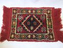 Small Old Antique Area Hall Rug Carpet Knotted Woo