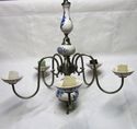 Beautiful Vintage Delft Blue Ceramic Chandelier Ce