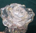 Gorgeous Vintage Lucite La Rose Sparkling Flower D