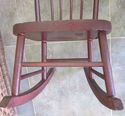 Antique Childs Size Rocking Chair Kids Farm Old Wo