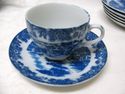 Antique Bone China Porcelain BLUE  WHITE Tea Cup S