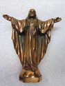 Vintage Icon Statue Jesus Open Arms Catholic Chris