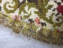 Lg Vintage Italian Gold Brocade Doily Doiley Rug T