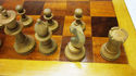 Vintage Staunton Style Wood CHESS & Checker Set In