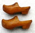 Cute Tiny Miniature Pair of Clogs Primitive Antiqu