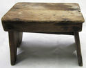 Cute Antique Foot Milking Stool Farm Bench Wood Se