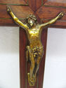 Stunning Large Antique Religious Wood Cross Crucif