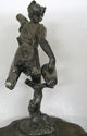 Antique Art Old Silver metal Statue Figurine Runni