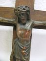 Antique Religious Cross Crucifix Vintage Corpus Ch