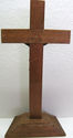 Antique Religious Cross Crucifix  Bronze Corpus Ch