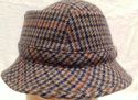 Vintage Tweed Fedora Brittish Mens Walking Hat Med