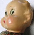 Lovely Original Antique Composition Girl Doll Head