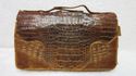 true Vintage  Alligator Crocodile Skin Leather Pur