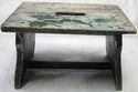 Antique Foot Milking Stool Farm Bench Wood Seat St