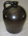 Large Antique Old Chocolate Brown Jug Primitive Sa