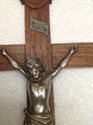 ExLg Old Antique Crucifix Wood Ornate Cross Corpus