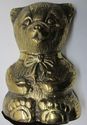 Lovely Cute Set Pair Vintage Solid  Brass Teddy Be