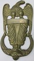 Large Stunning  Antique Brass Door Knocker Seal Em