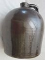 Large Antique Old Chocolate Brown Jug Primitive Sa