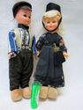 Vintage Pair of Souvenir Dolls Celluloid 1950-60s 