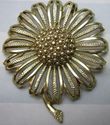 Large Vintage Flower Brooch Signed Sarah Coventry 