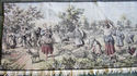 L Vintage Antique Tapestry Goblin Romantic Country