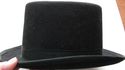 True Vintage Black Wool Costume Top Hat TopHat For