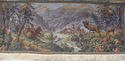 Stunning Antique Woven Tapestry Shabby Swiss Vinta