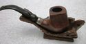 Gorgeous Vintage Pipe Rack Station Hand Made Carve