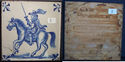 Beautiful Antique Old Salvage Delft Blue Tile Vint