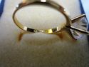 Fabulous Gold Engagement Ring w Glass Diamante Sto