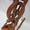 Antique Mini Spinning Wheel Wood Lovely Piece Movi