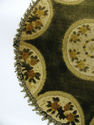 Vintage Old Italian Gold Brocade Doily Doiley Rug 