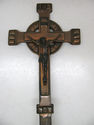 Stunning Antique Religious Bronzed Cross Crucifix 