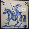 Beautiful Antique Old Salvage Delft Blue Tile Vint