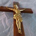 Antique Ormolu Gold Gilded Bronze Corpus Crucifix 