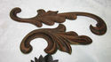 3 Antique Pediment Pieces Vintage Beautifully Carv