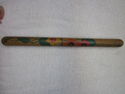 Antique Vintage Paited Flowers Wood Knitting Needl