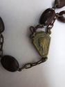 Antique Rosary w Holy Land Relic Olive Seed Beads 