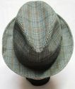 Vintage Tweed Fedora Mens Walking Hunting Hat Medi