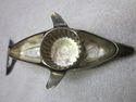  Vintage Chrome Metal Dolphin Shape Beer Bottle Op