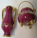 Vintage 2 piece Vase & Pot  Signed France Limoges 