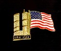 World Trade Center Enamel Lapel Pin Pre 9/11 VTG W