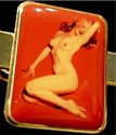 Marilyn Monroe Cuff Link Set Golden Dreams Enamele