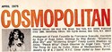 Farrah Fawcett Magazine Cosmopolitan 1975 + Wella 