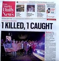 Boston Marathon Bombings Newspaper Los Angeles Dai