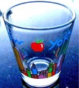 World Trade Center Shot Glass Jigger Pre 9/11 MT V