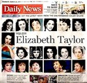 Elizabeth Taylor Newspaper Lot of 6 Different Trib